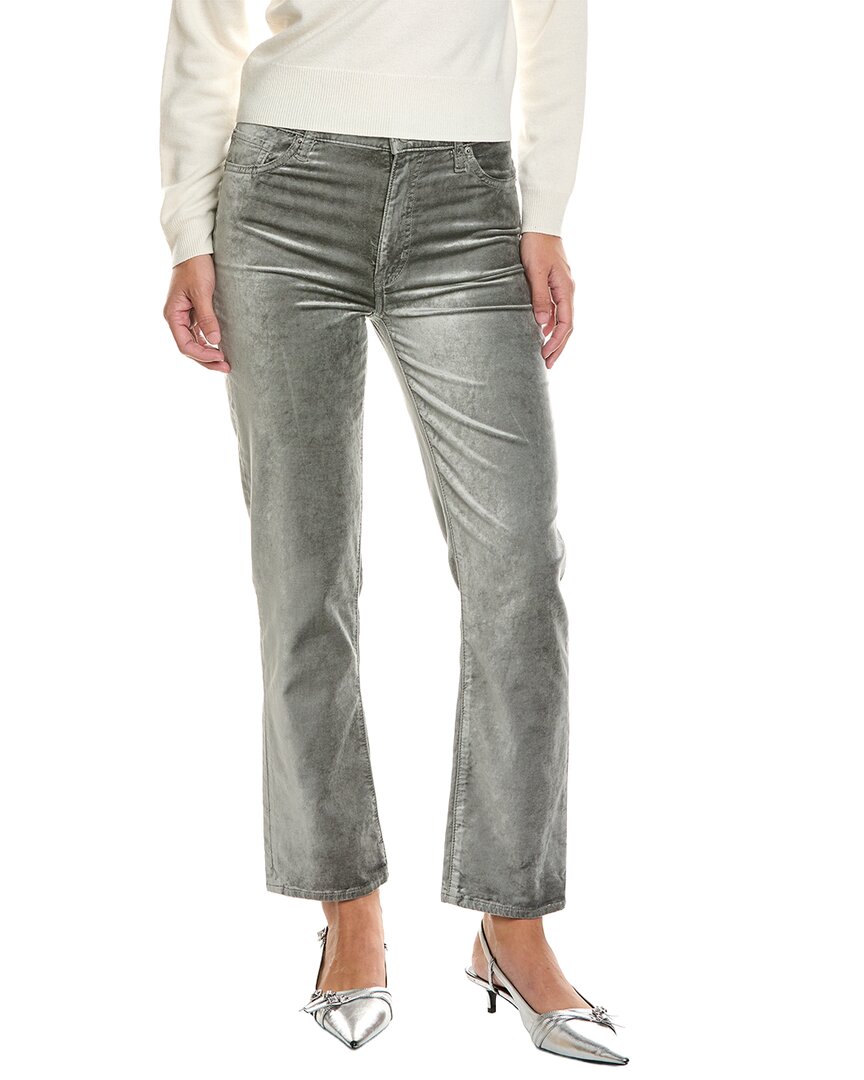 Frame Denim Oyster Velvet Le Sleek Straight Velveteen Jean In 021-oyster Velvet