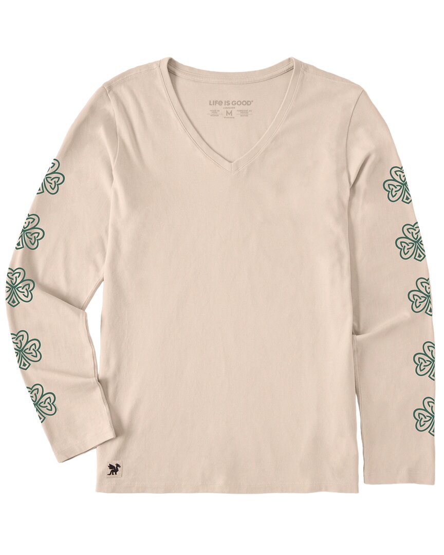 Life Is Good ® Long Sleeve Crusher T-shirt In Neutral