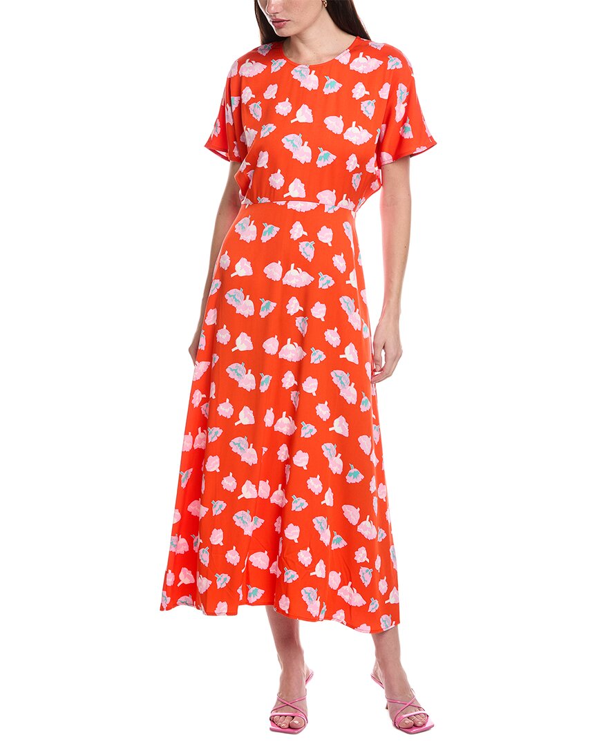 Marimekko Helea Suitsuke In 337-red, Rose, Mint Green