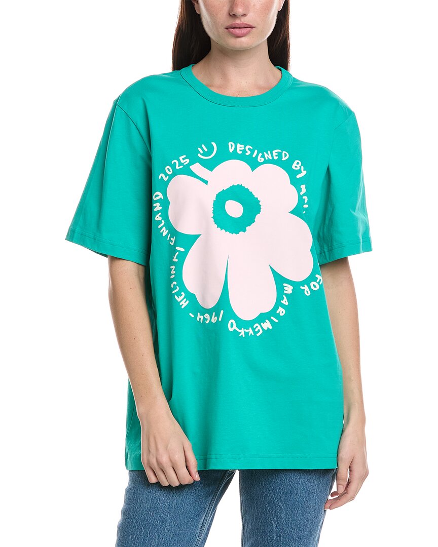 Marimekko Vihne Unikko T-shirt In Green