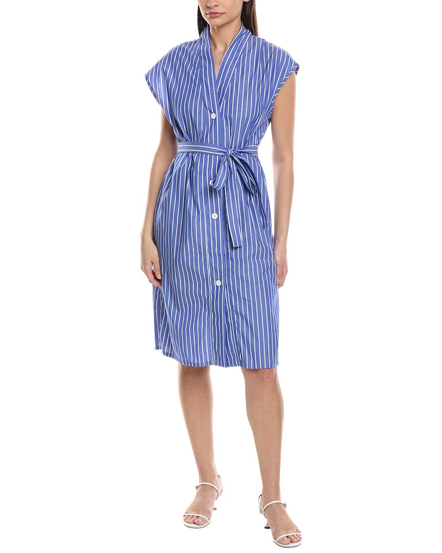 Loup Tina Midi Dress In Blue
