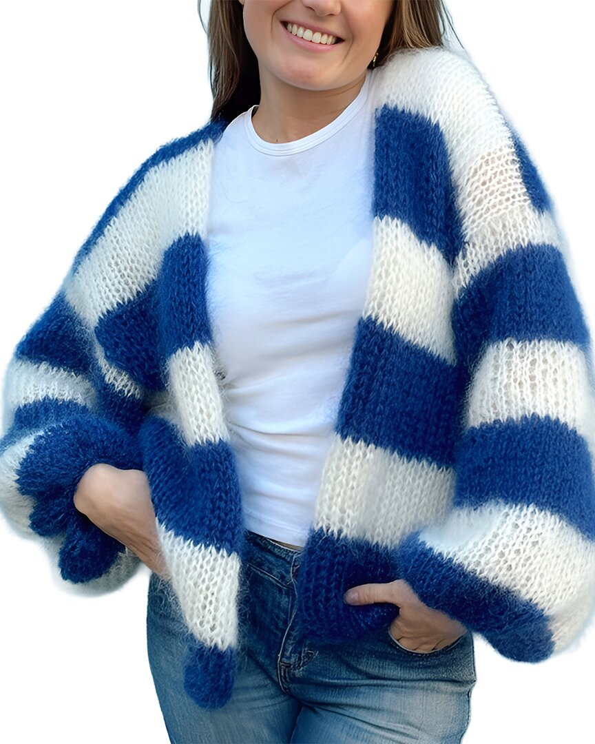 Leon Gori Cardigan In Blue