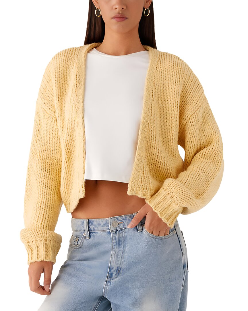 Leon Gori Cardigan In Yellow