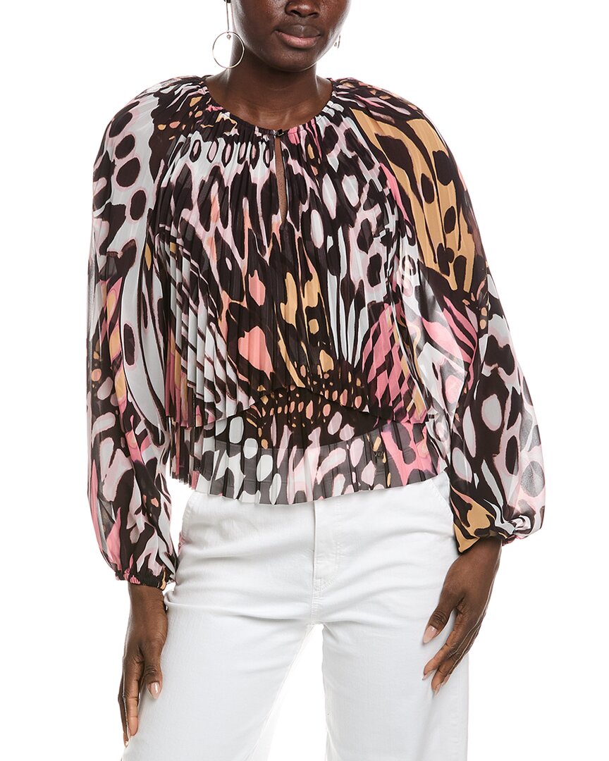 Marc Cain Printed Blouse In Pink