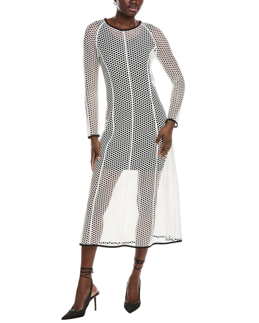 Marc Cain Open-knit Dress In White