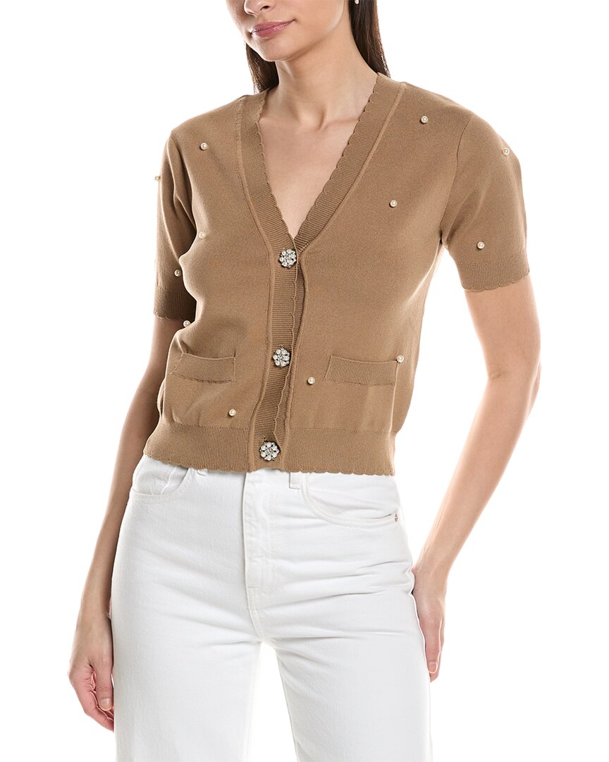 Nvlt Cardigan Sweater In Brown