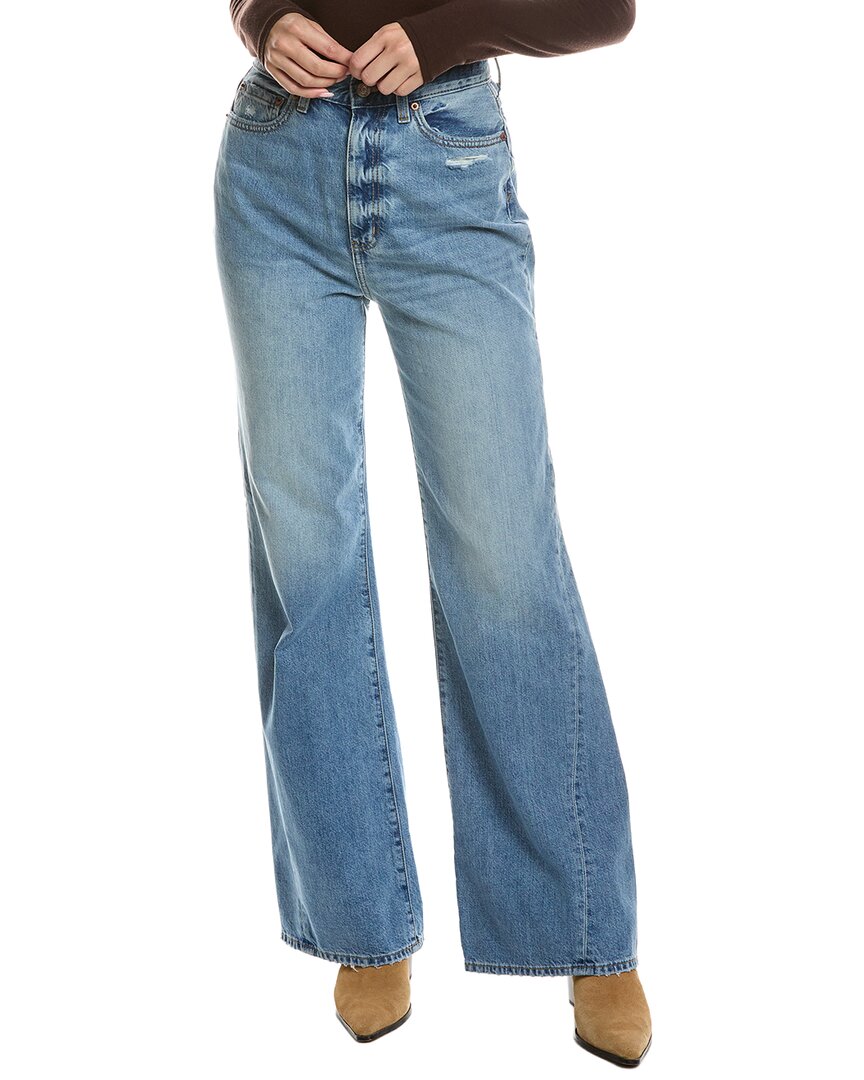 Daze Denim Far Out Wishing Well Vintage Wide Leg Jean In Blue