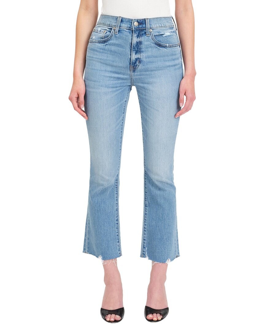 Daze Denim Shy Girl Marina Vintage Crop Flare Jean In Blue
