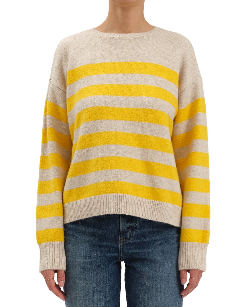 Daze Denim Daze Carlyle Crewneck Sweater In Yellow