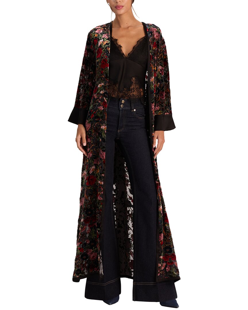 Alice And Olivia Alice + Olivia Nomi Maxi Silk-blend Kimono