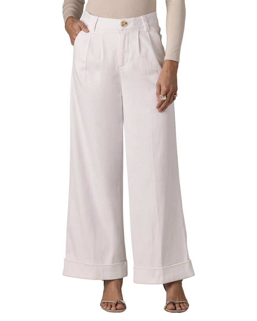 Wit & Wisdom White Skyrise Wide Leg Trouser Jean