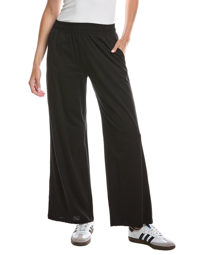 Knit Riot Relaxed Flow Wide Leg Pant In Black
