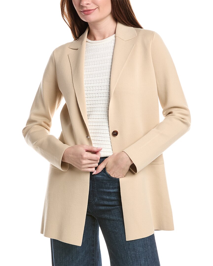 Lafayette 148 New York Knit Blazer In Neutral