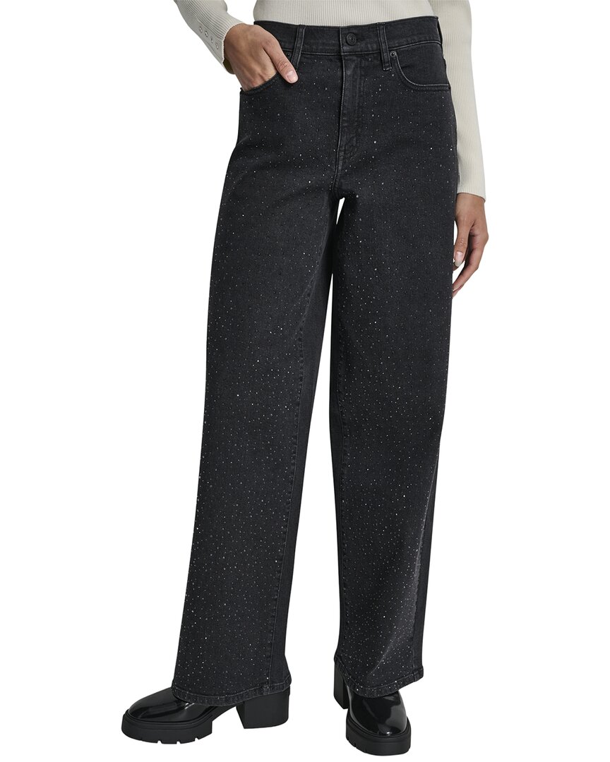 Dkny High Rise Anchor Wide Leg Jean In O0t-anchor1