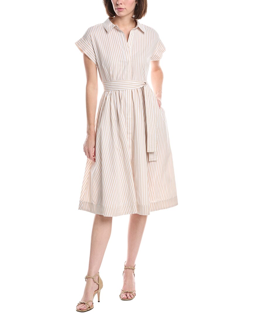 Nanette Lepore Nanette  Stripe Maxi Dress In White