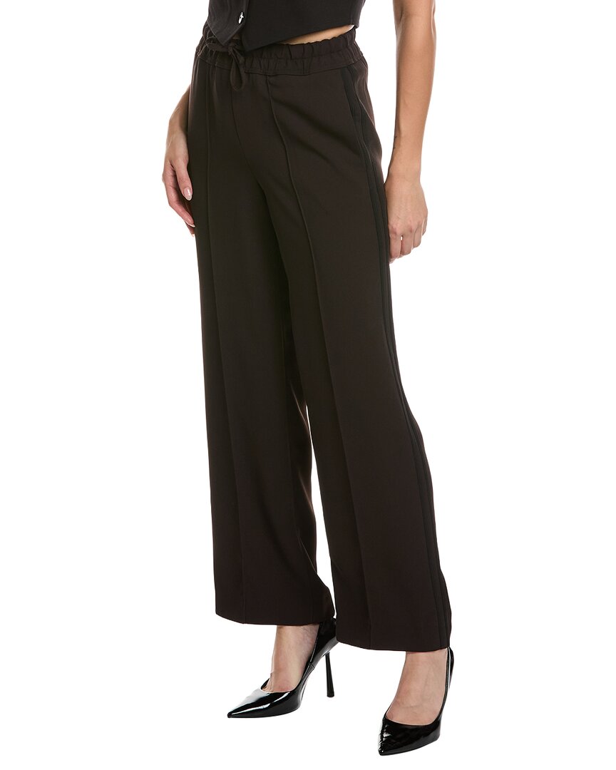 Reiss Orla Wide Leg Trouser In Brown