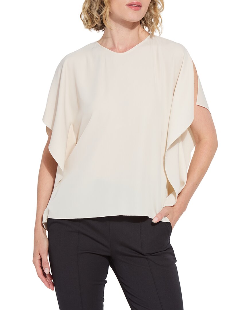 Lyssé Carmen V-neck Scarf Top In Sailcloth