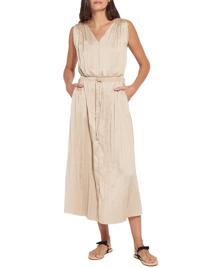 Lyssé The Packable Pleated Dress In Chablis
