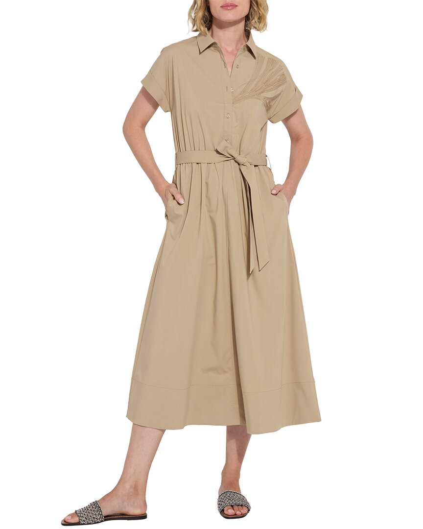 Lyssé Thalassa Midi Shirt Dress In Sandstone