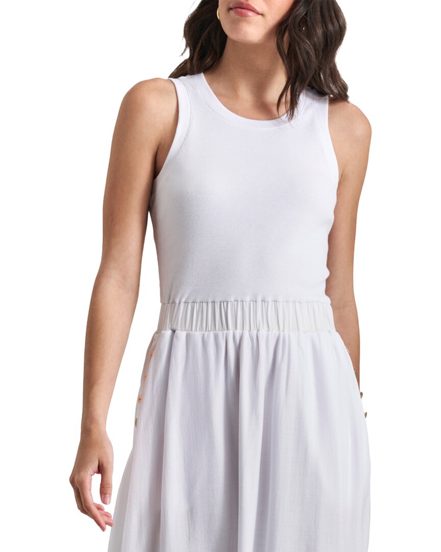 Dkny Sleeveless Maxi Dress In White