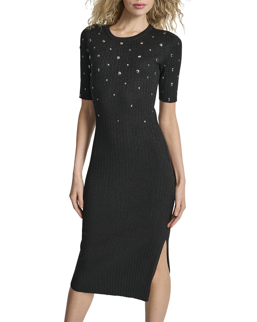 Dkny Sweaterdress In Blk-black