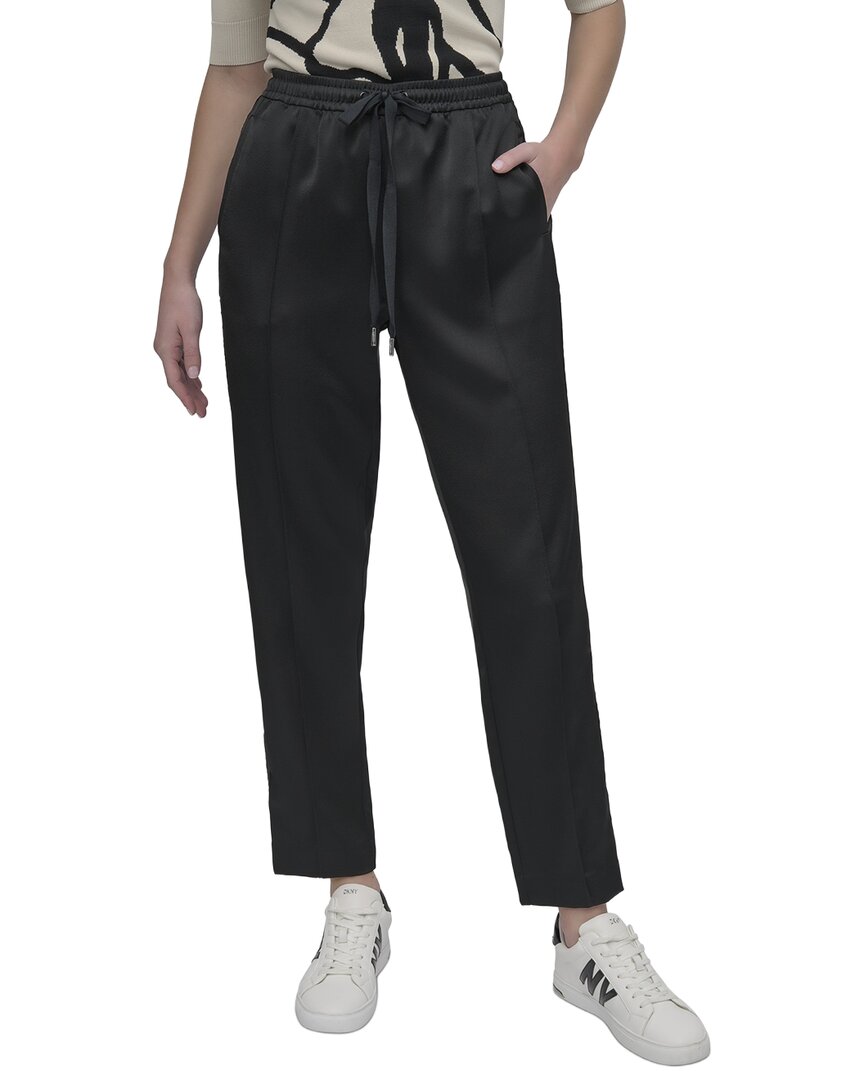 Dkny Pull On Side Stitch Pant In Black
