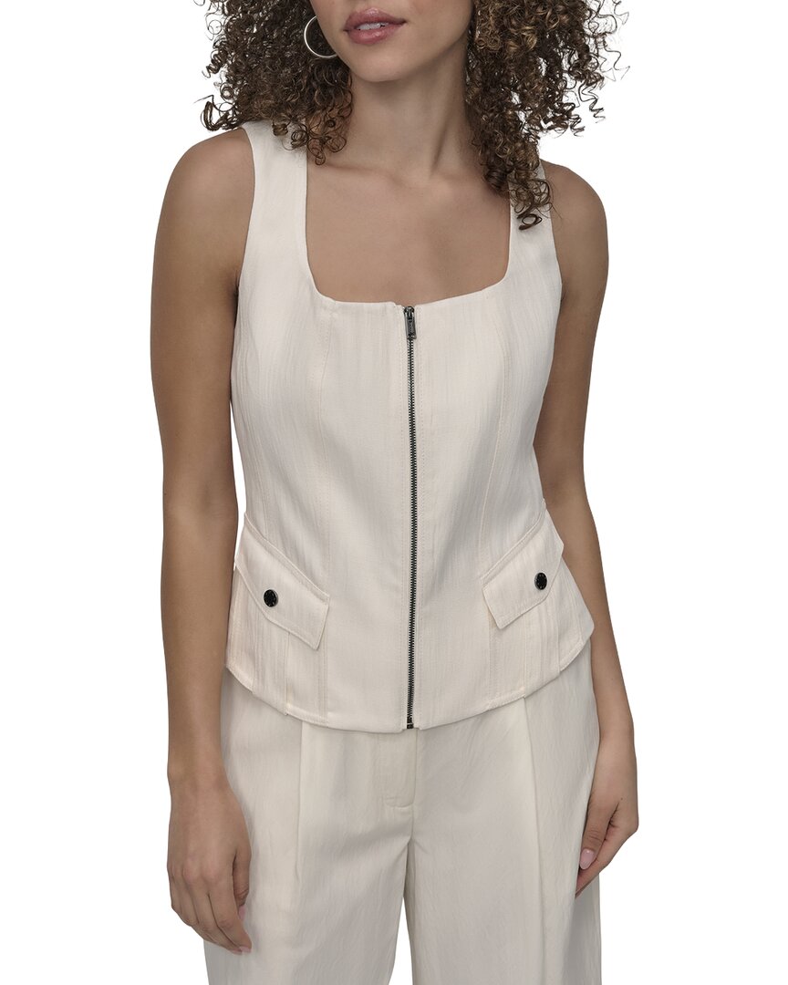 Dkny Weathered Twill Vest Top