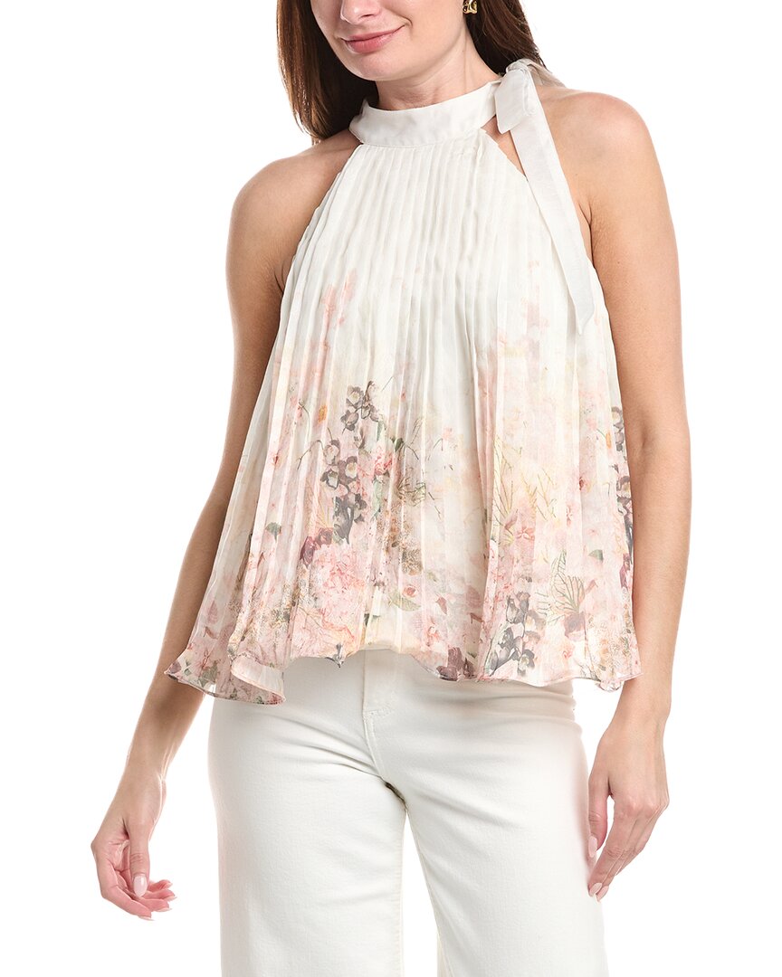 En Saison Charlotte Swing Top In White
