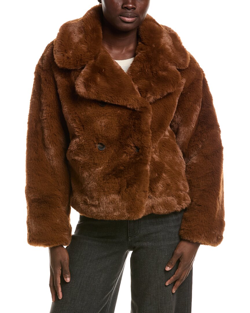Noize Loretta Coat In Brown