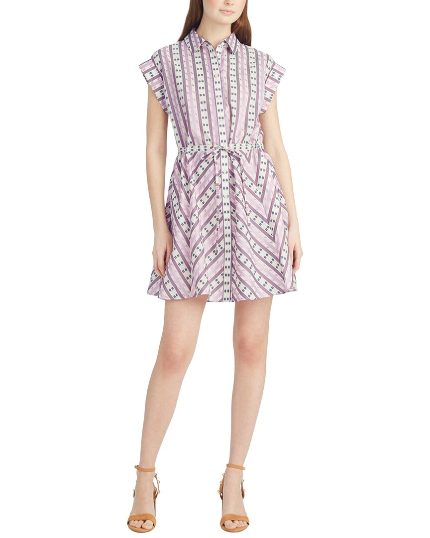 Draper James Phoebe Mini Shirtdress In Multi
