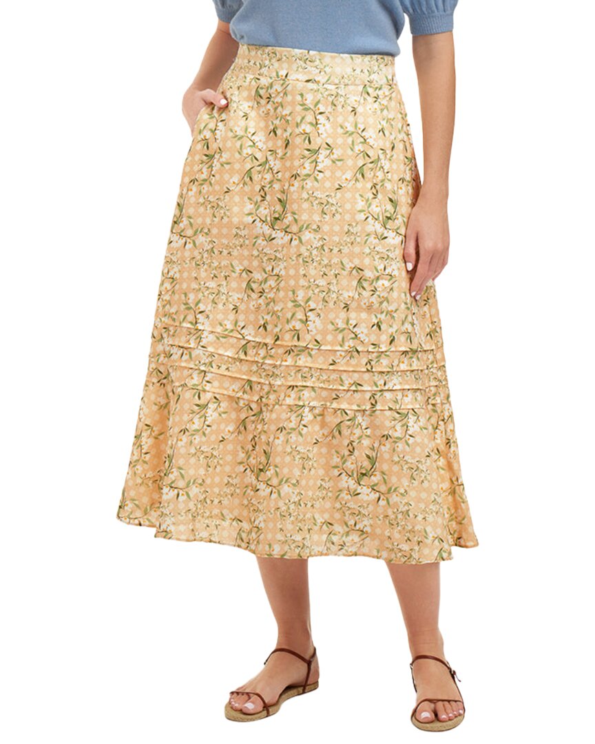 Draper James Linen Midi Skirt