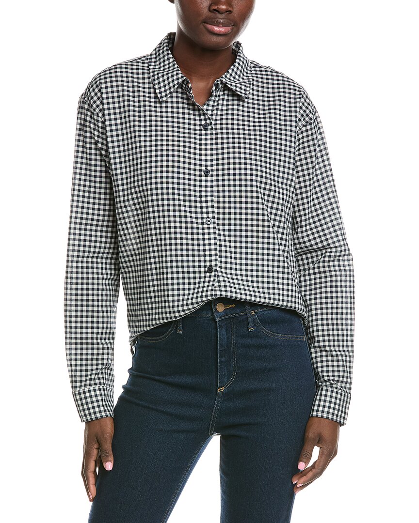 Z Supply Seaport Button Up Top In Eclipse In Black