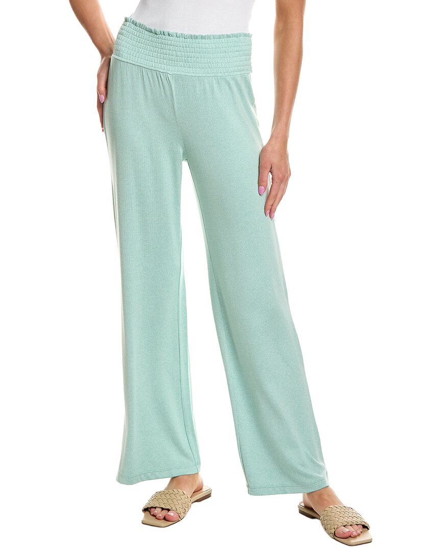 Z Supply Dawn Smocked Pant In Green