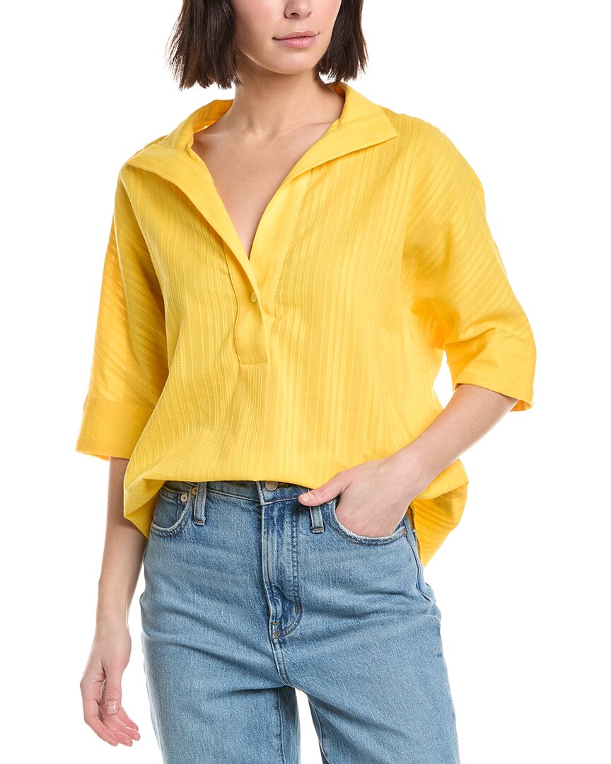 Draper James Logan Top In Yellow
