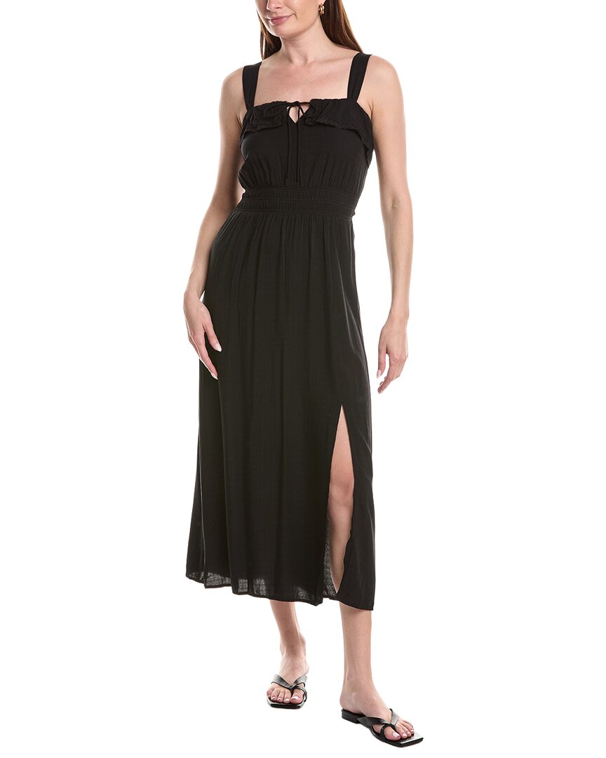 Saltwater Luxe Tank Midi Dress In Black