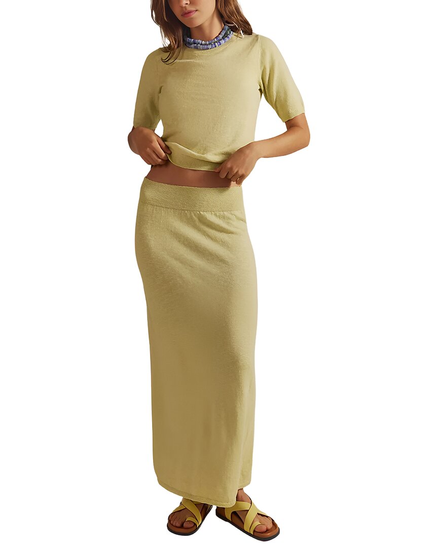 Emma Way 2pc Top & Skirt Set In Neutral