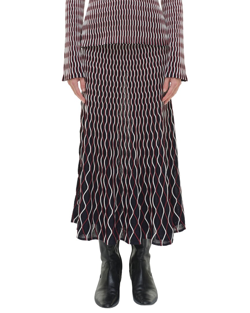 Simkhai Aliza Midi Skirt In Red