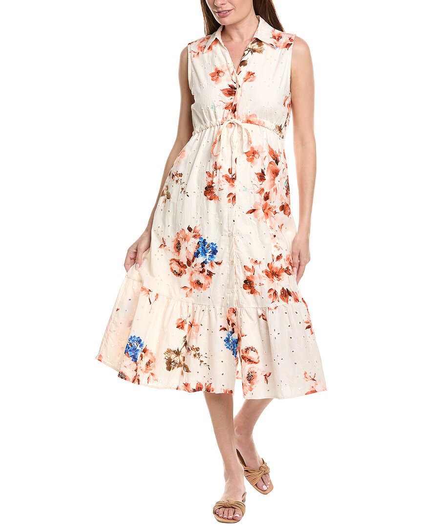 Anna Kay Antoniett Lace Midi Dress In White