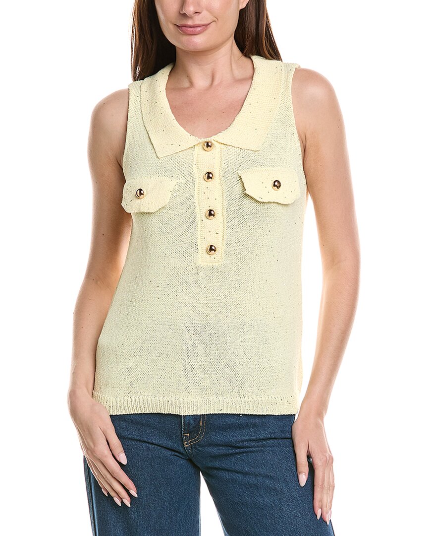 Anna Kay Aster Dots Blouse In Yellow