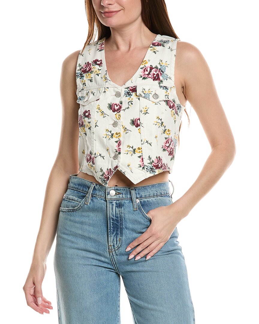 Rolla's Morgan Floral Vest In White
