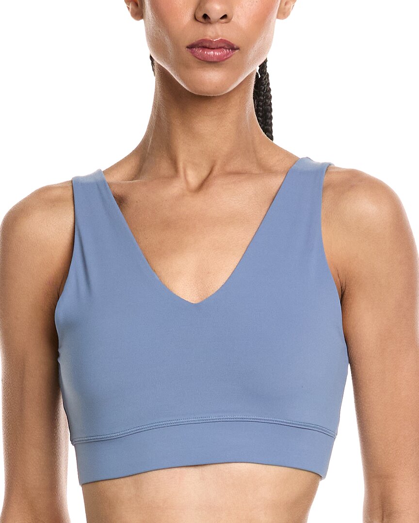 Sweaty Betty Ultimate Studio Voop Bra In Blue