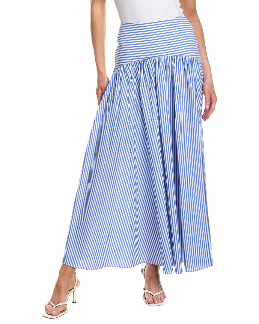 Rowing Blazers Cotton Poplin Pinstripe Skirt