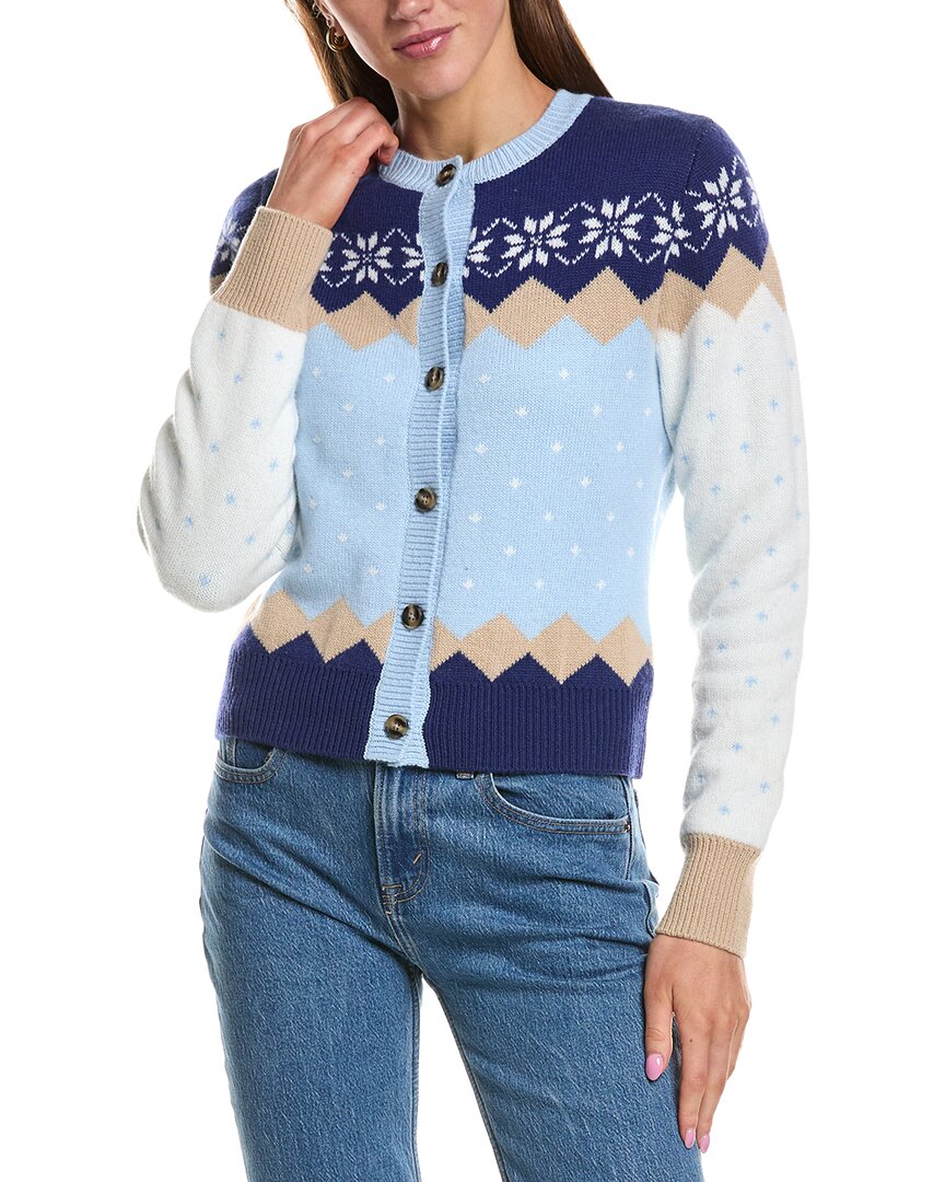 Rowing Blazers Holiday Fairisle Wool & Cashmere-blend Cardigan