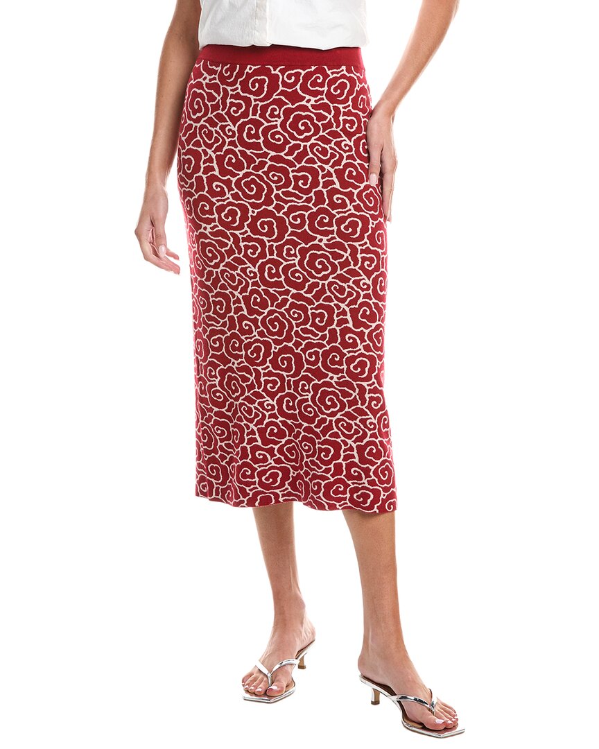 Max Mara Weekend  Lena Pencil Skirt In Red