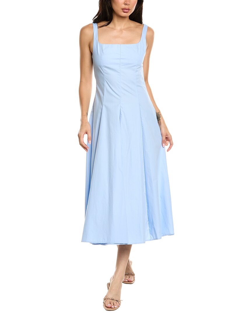 70/21 Solid Midi Dress In Blue
