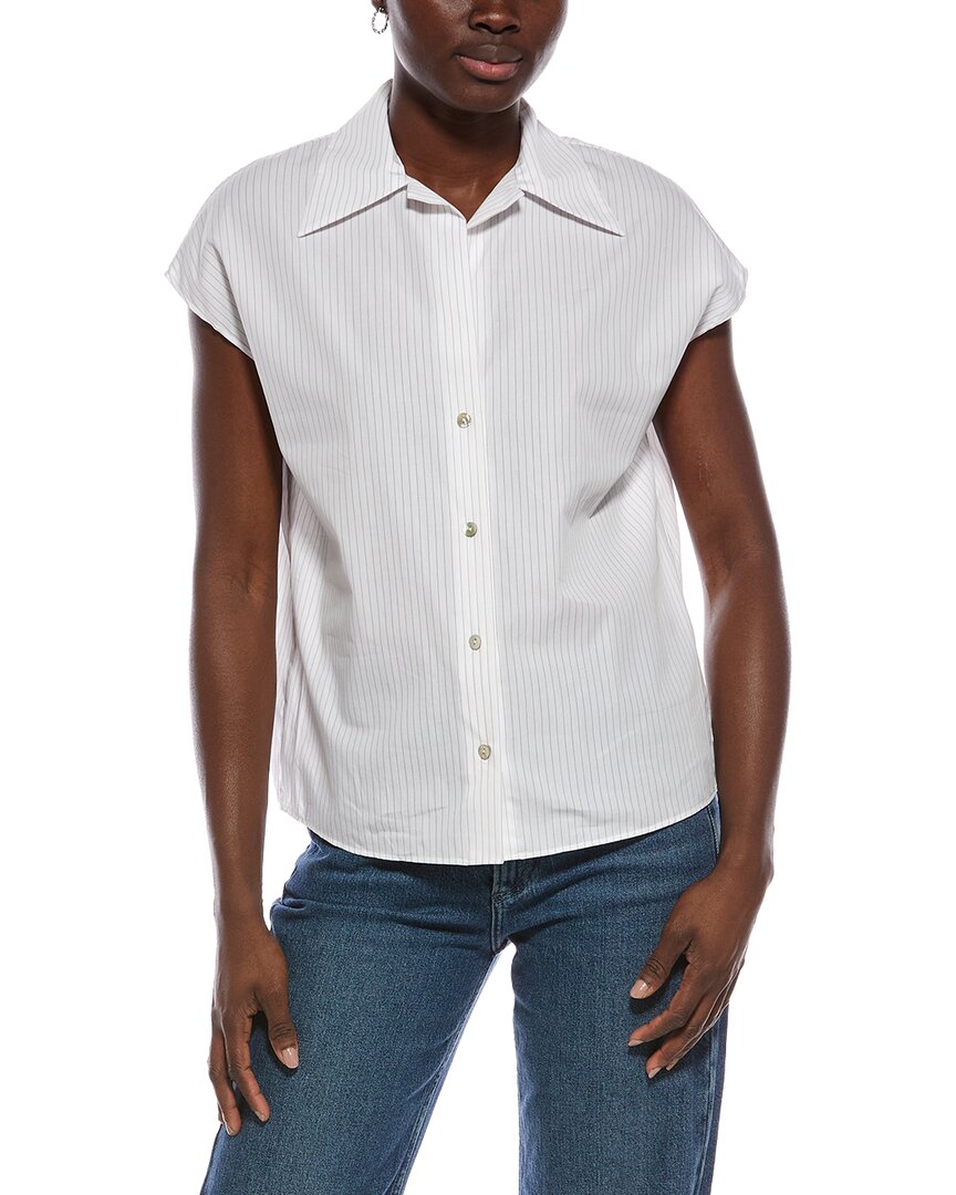 Vince Striped Blouse In White