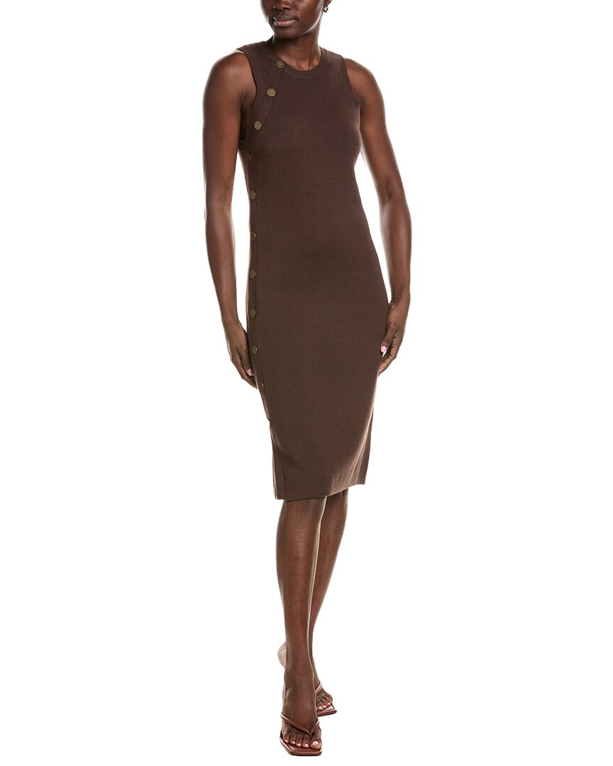 Minnie Rose Sheath Dress In Brown