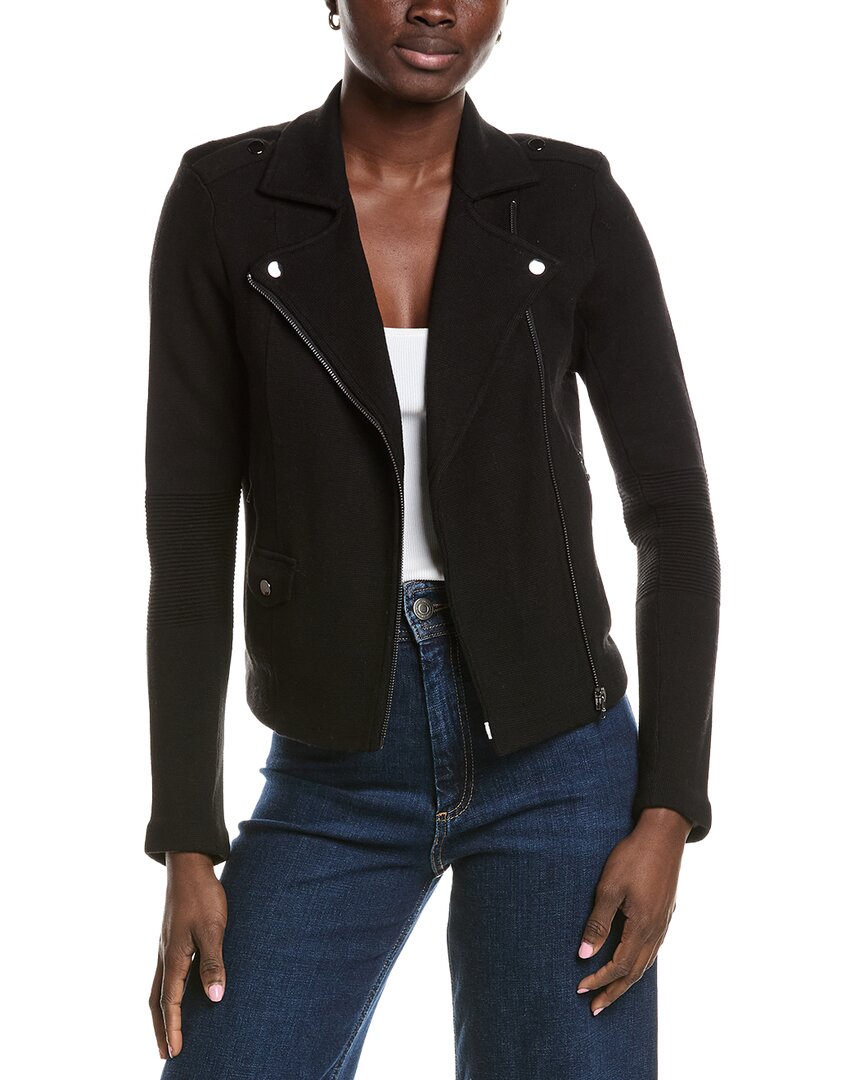 Minnie Rose Knit Moto Jacket In Multi