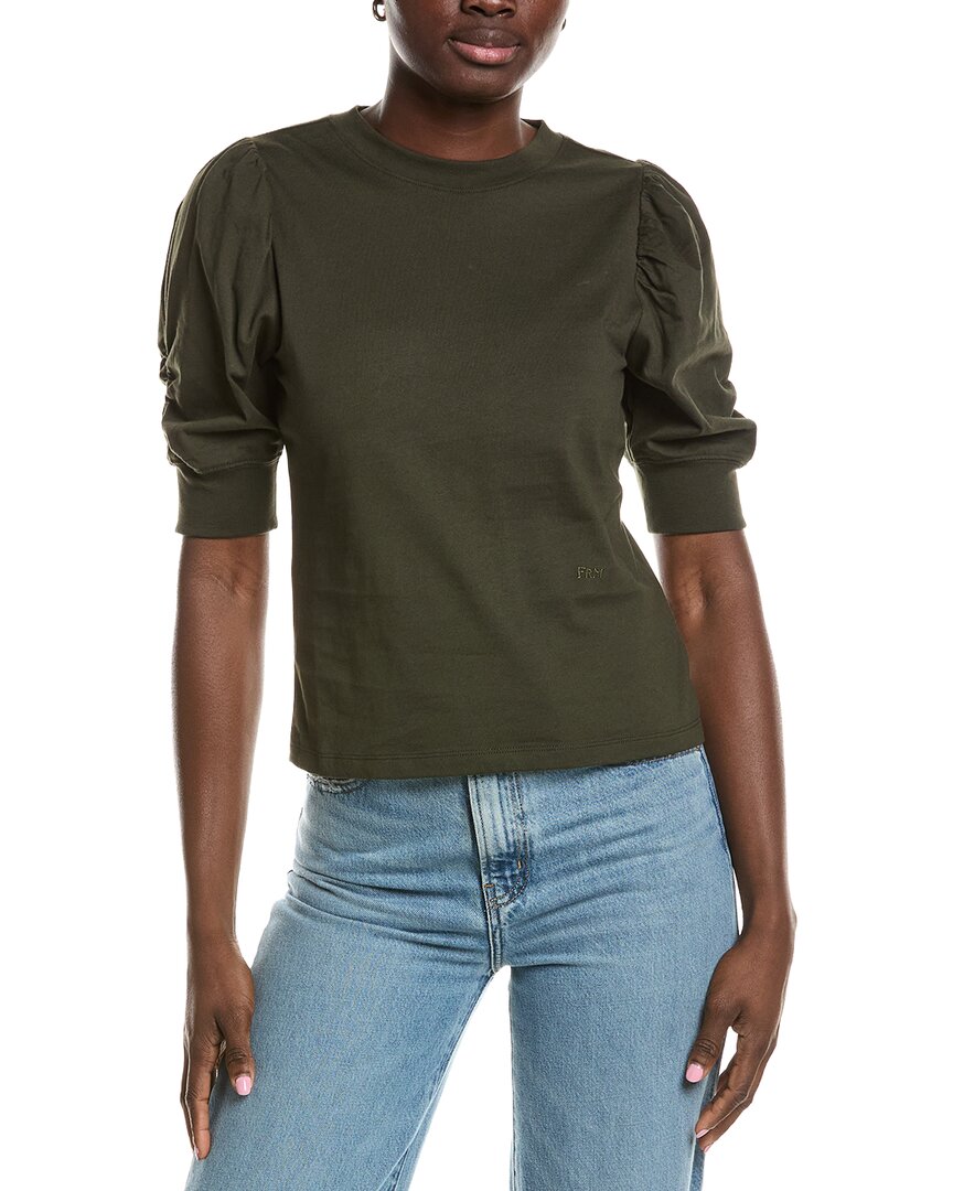 Frame Denim Frankie T Shirt In Green