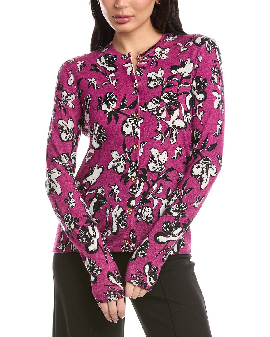 St John St. John Wool Cardigan In Multi